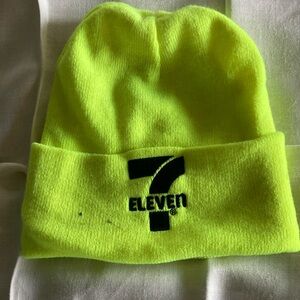 7-eleven bright lined knit hat